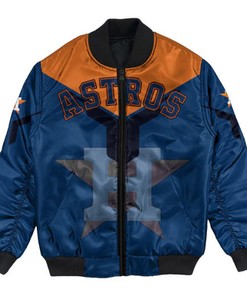 Houston Astros Bomber Jacket Drinking Style - MLB