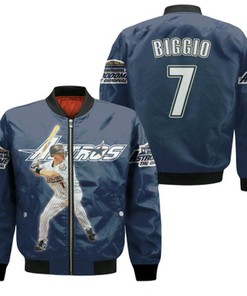 Houston Astros Craig Biggio 7 Throwback 1994 Player Navy Jersey Style Gift For Astros Fans Bomber Jacket
