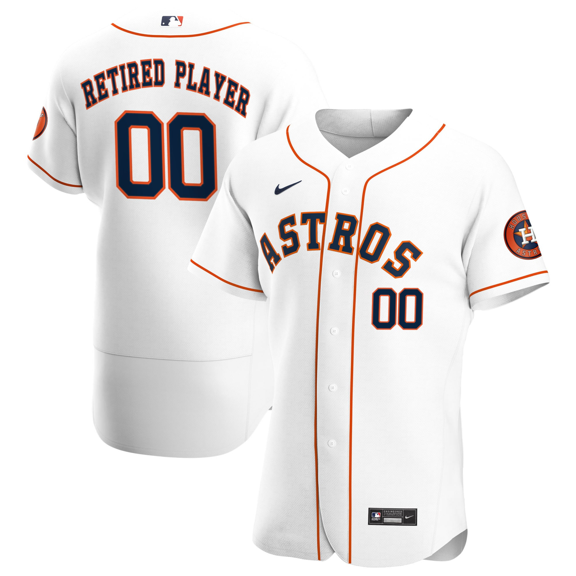 Houston Astros Home Pick-a-player Retired Roster Authentic Jersey - White Custom Jerseys Mlb