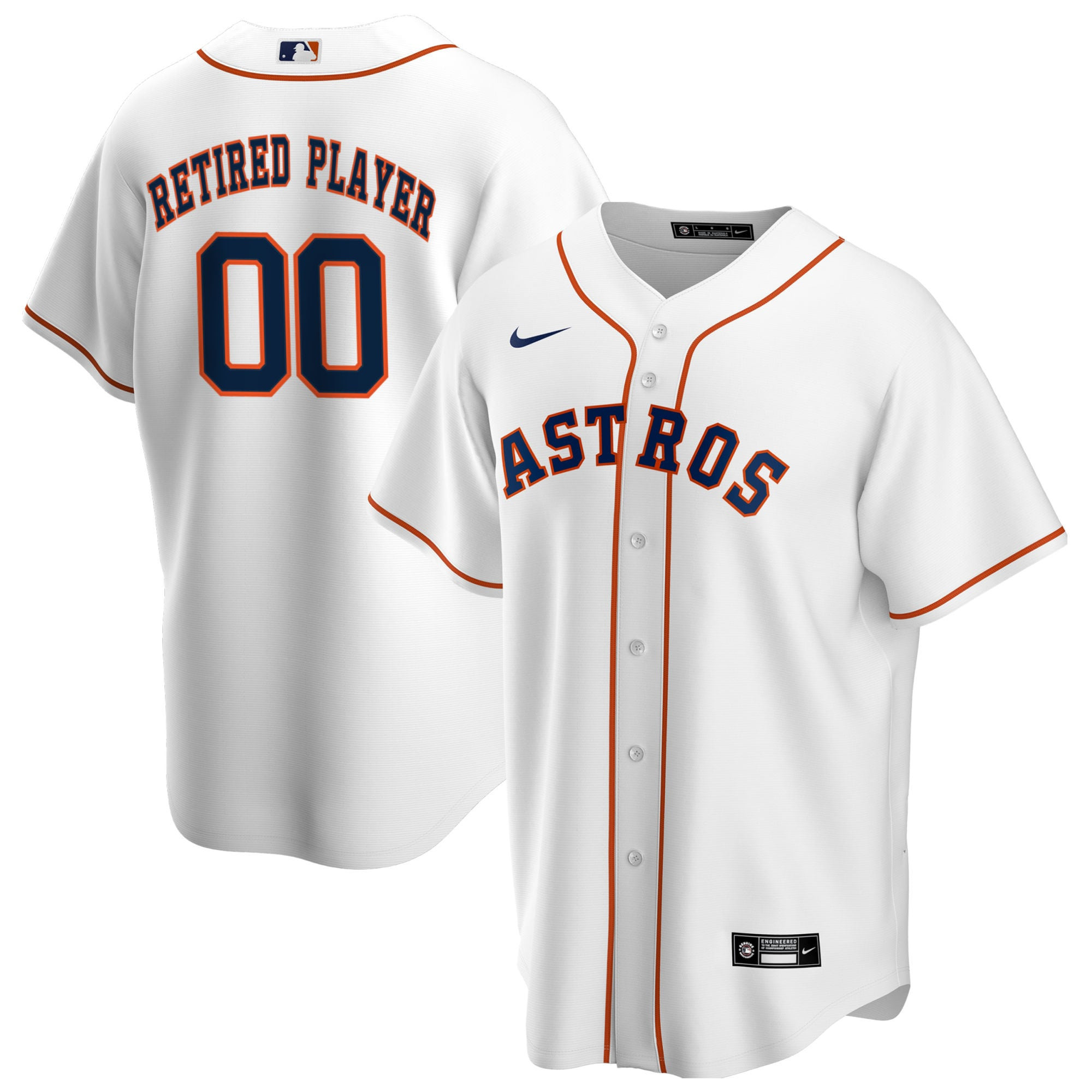 Houston Astros Home Pick-a-player Retired Roster Replica Jersey - White Custom Jerseys Mlb