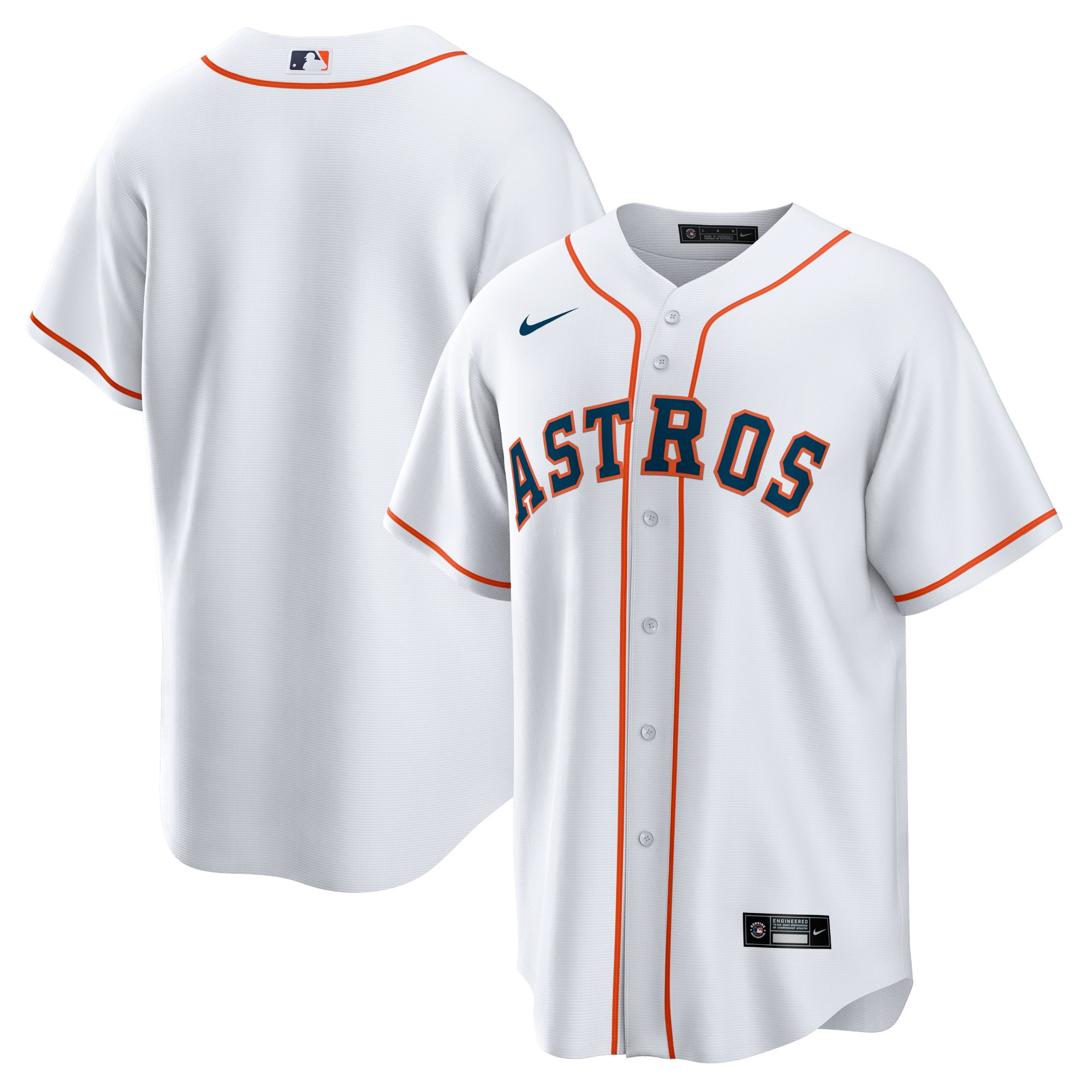 Houston Astros Home Replica Team Jersey - White Mlb