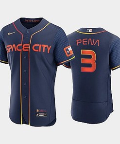 Houston Astros Jeremy Pena 3 2022-23 City Connect Navy Jersey