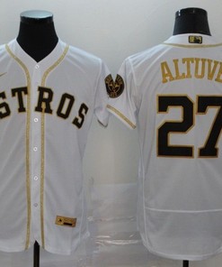 Houston Astros Jose Altuve #27 2020 Mlb White Jersey