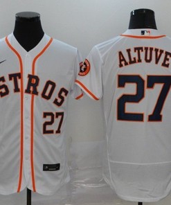 Houston Astros Jose Altuve #27 2020 Mlb White Jersey