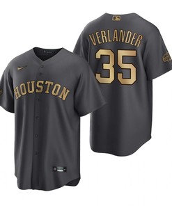 Houston Astros Justin Verlander Charcoal 2022-23 All-Star Game Jersey