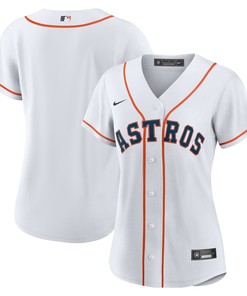 Houston Astros Womens Home Replica Team Jersey - White Mlb