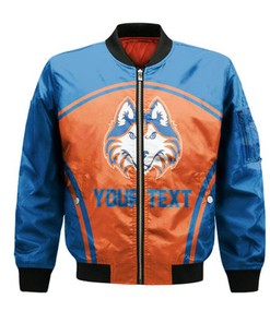 Houston Baptist Huskies Bomber Curve Style Sport- NCAA