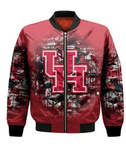 Houston Cougars Bomber Jacket Camouflage Vintage  - NCAA
