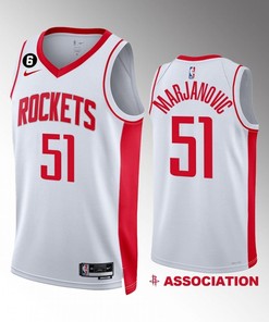 Houston Rockets 2022-23 Boban Marjanovic 51 Association Edition White Jersey Swingman