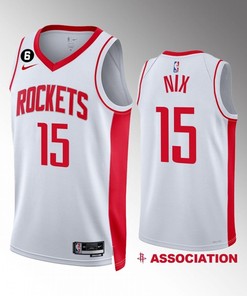 Houston Rockets 2022-23 Daishen Nix 15 Association Edition White Jersey Swingman