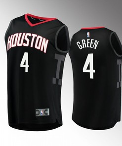 Houston Rockets 4 Jalen Green Statement Jersey 2022-23 Black