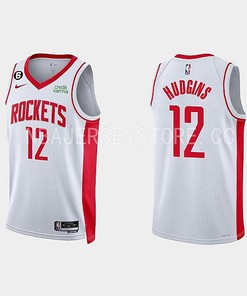 Houston Rockets Trevor Hudgins 12 2022-23 Association Edition White Men Jersey Swingman