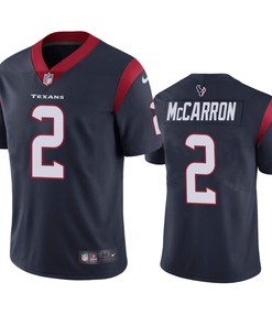 Houston Texans #2 Aj Mccarron Navy Vapor Untouchable Limited Jersey - Mens