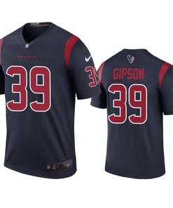 Houston Texans #39 Tashaun Gipson Navy Color Rush Legend Jersey - Mens
