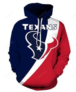 Houston Texans 3D Hoodie Zip Hoodie Style 2