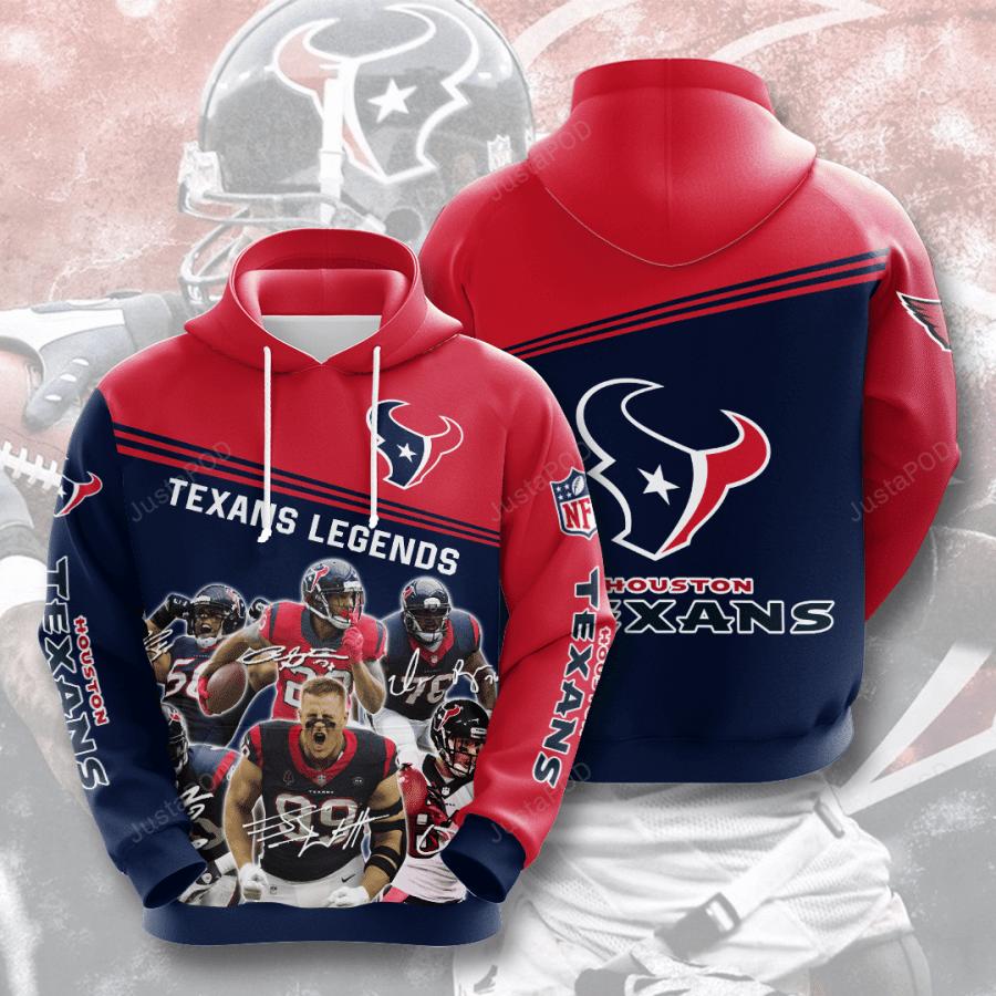 Houston Texans 3D Hoodie Zip Hoodie Style 6