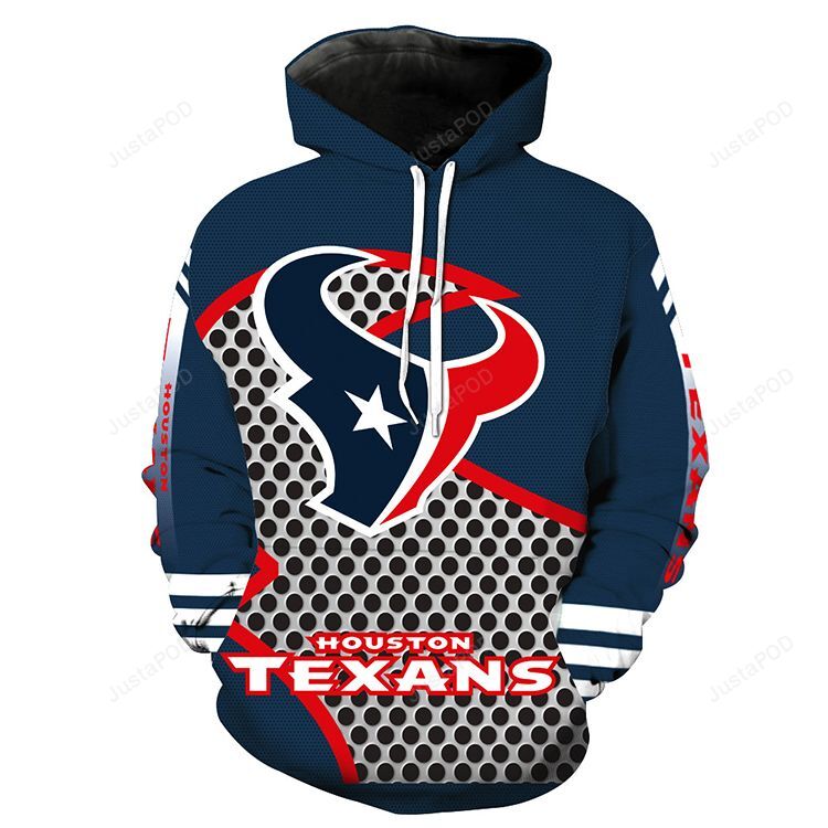Houston Texans 3D Hoodie Zip Hoodie Style 7