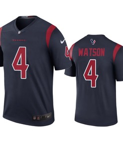 Houston Texans #4 Deshaun Watson Navy Color Rush Legend Jersey - Mens