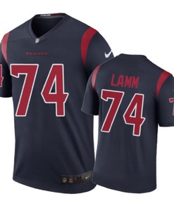 Houston Texans #74 Kendall Lamm Nike Color Rush Navy Jersey