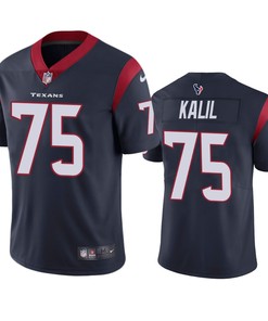 Houston Texans #75 Matt Kalil Navy Vapor Untouchable Limited Jersey - Mens