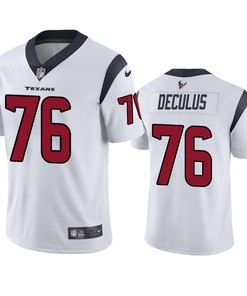 Houston Texans Austin Deculus 76 White Vapor Limited Jersey