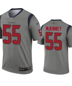 Houston Texans Benardrick Mckinney Gray Inverted Legend Jersey