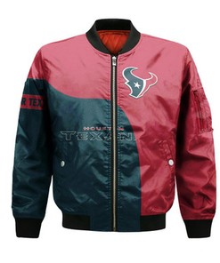Houston Texans Bomber Curve Style Custom- NFL