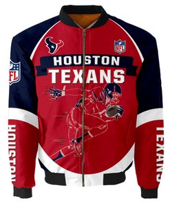 Houston Texans Bomber Jacket Graphic Running men gift for fans