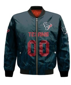 Houston Texans Bomber Jacket Logo Sport Ombre  - NFL
