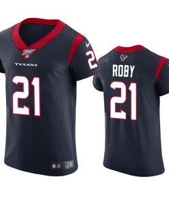 Houston Texans Bradley Roby Navy 100th Season Vapor Elite Jersey