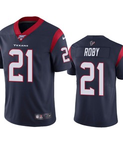 Houston Texans Bradley Roby Navy 100th Season Vapor Limited Jersey
