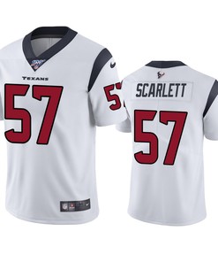 Houston Texans Brennan Scarlett White 100th Season Vapor Limited Jersey