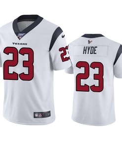 Houston Texans Carlos Hyde White 100th Season Vapor Limited Jersey