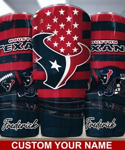 Houston Texans Custom Name Tumbler - Houston Texans Custom Name Tumbler, Perfect Gift for Fans