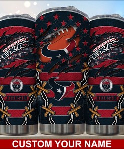 Houston Texans Custom Name Tumbler Limited Edition, Perfect Gift for Fans