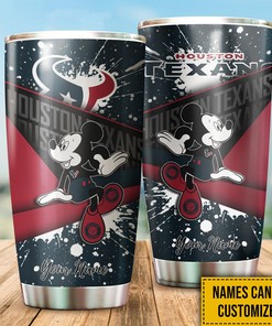 Houston Texans Custom Name Tumbler - Personalized Gift for Fans