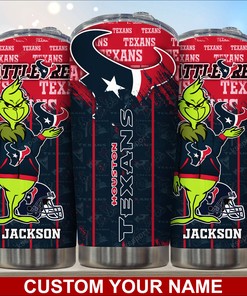 Houston Texans Custom Name Tumbler for Fans