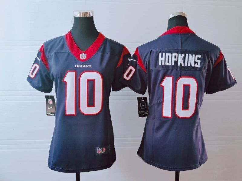 Houston Texans Deandre Hopkins #10 Nfl 2020 Black Womens Jersey