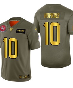 Houston Texans Deandre Hopkins 2019 Salute To Service Nfl 100 Mens Jersey Metallic