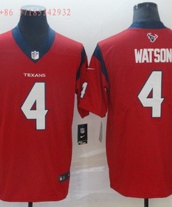 Houston Texans Deshaun Watson #4 2020 Nfl Red Jersey Jersey