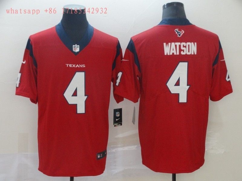 Houston Texans Deshaun Watson #4 2020 Nfl Red Jersey Jersey