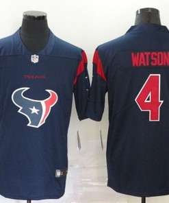 Houston Texans Deshaun Watson #4 Nfl 2020 Black Blue Jersey