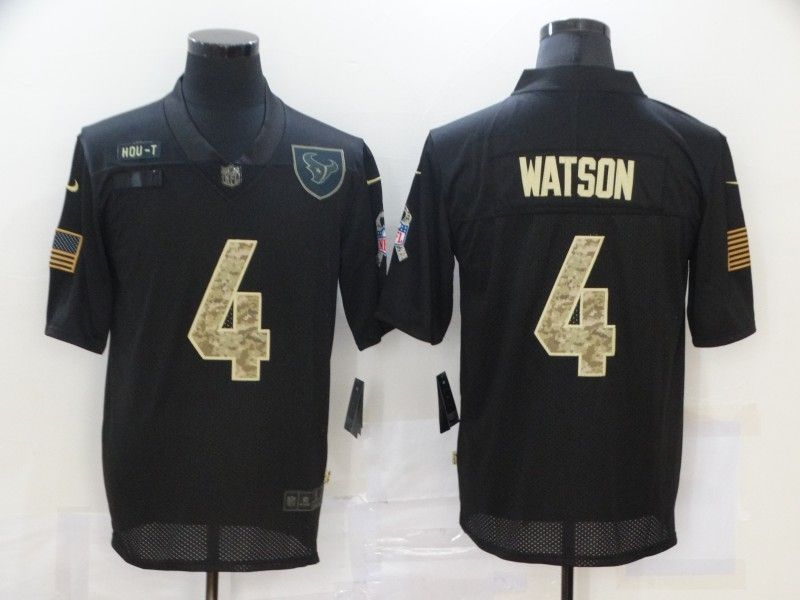 Houston Texans Deshaun Watson #4 Nfl 2020 Black Jersey