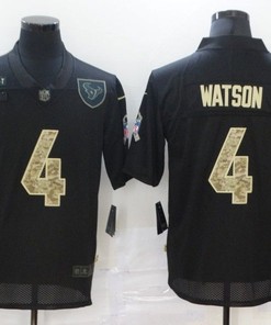 Houston Texans Deshaun Watson #4 Nfl 2020 Black Jersey