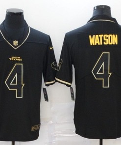 Houston Texans Deshaun Watson #4 Nfl 2020 Black Jersey