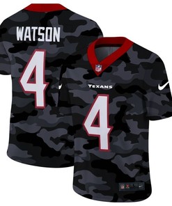 Houston Texans Deshaun Watson #4 Nfl 2020 Camo Black Jersey