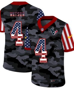 Houston Texans Deshaun Watson #4 Nfl 2020 Camo Black Jersey