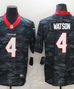 Houston Texans Deshaun Watson #4 Nfl 2020 Camo Jersey