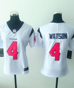 Houston Texans Deshaun Watson #4 Nfl 2020 White Womens Jersey