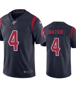 Houston Texans Deshaun Watson Navy 100th Season Color Rush Jersey